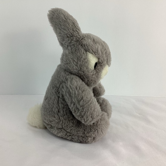 Unbranded Gray Plush Bunny Rabbit Toy Easter Holiday Grey Stuffed Animal - Picture 3 of 8